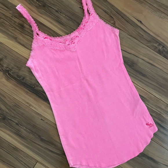 Abercrombie & Fitch Tops - Vintage 90’s Abercrombie & Fitch Pink Lace Top size S excellent cottagecore